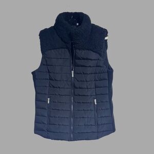 Calvin Klein‎ Black Quilted Vest Sz Medium